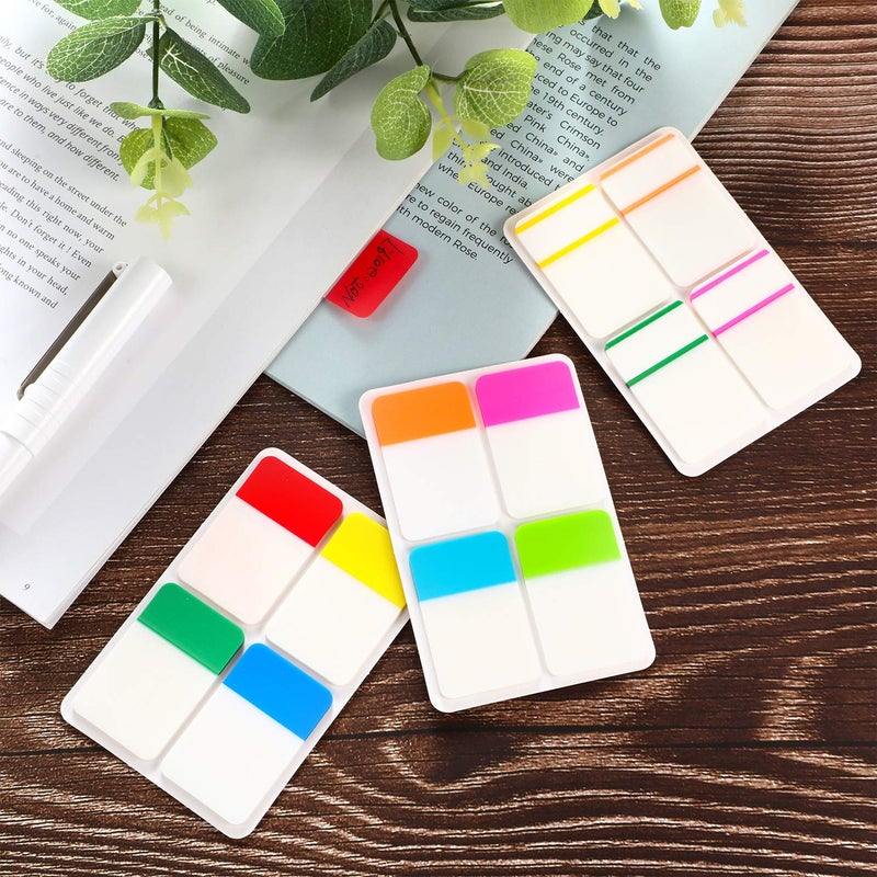 Jovitec 800 Pcs Sticky Index Tabs Sticky Page Markers Notes File Tabs Writable Repositionable File Flags Labels for Pages or Book Markers Binders Reading Notes Classify Files 40 Sets - Image 3